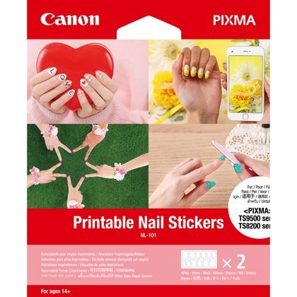 Canon Bedruckbare Fingernagel-Sticker NL-101, 24 Sticker